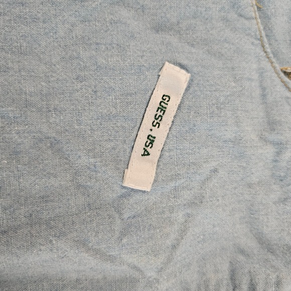 Vintage Baby Guess Georges Marciano Floral Puff Sleeve Shirt 4Y Made in USA - Picture 4 of 7